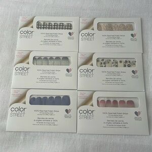 NEW! 6 ColorStreet Nail Polish Strips  Set of 6 Fun!